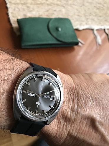 magnet sat: Original SEIKO MONACO automatic 21rubin Waserdiht Celik Dan - datum — 4