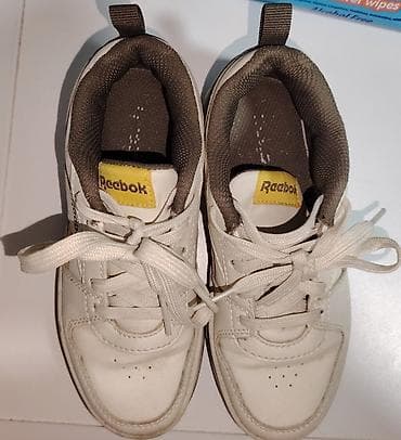 pikolinos obuca: Reebok dečje patike – bela koža sa žutim detaljima - Brend: Reebok — 1