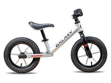 Dečiji bicikli: Balance bike 12" GALAXY FREEDOM – siva/crna Balans bicikl bez pedala — 2