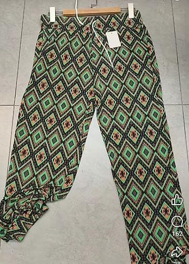 suknjice za devojcce: Pantalone siroke sa lastizem na nogavicama. Sareni dezeni u raznim — 7