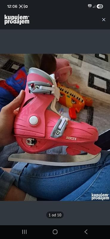 roces skates: Dečije klizaljke na ledu Roces – roze/bele - Brend: Roces - Tip — 6