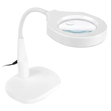 lupa za čitanje: Kozmeticka Lupa stona sa led svetlom Stona lampa sa lupom, 5 puta — 1