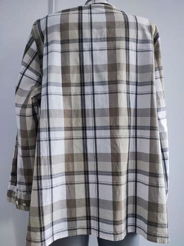 Women's Clothing: 5XL, Cotton, Plaid, color - Yellow — 3