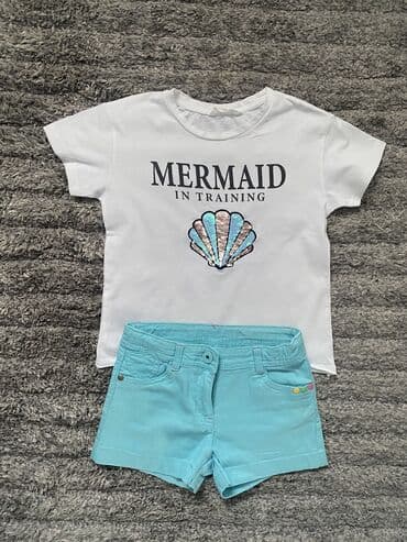 lezaljka za bebe sa igrackama: Set: T-shirt, Shorts, 104-110 — 1
