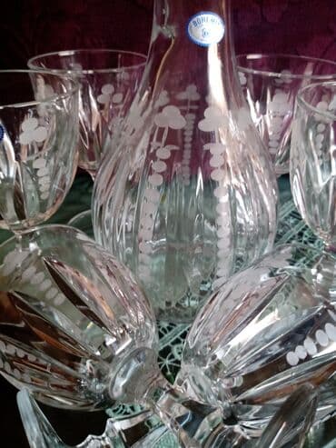 kristalne čaše prodaja: Bohemija servis za vino,kristal,led kristal,brusen kristal. iz — 3