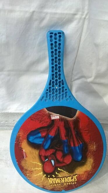 lidl šator za kampovanje: Okrugli reketi :Spiderman plasticni dia.22 cm.,Hellas drveni dia.24 — 4