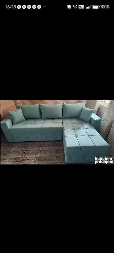 mehanizam za trosed cena: Ugaona garnitura na razvlačenje – moderan L oblik - Prostrana — 5