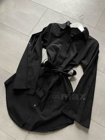 zara svilene kosulje: 🤍New,,Zara Shirt/Dress’’🤍Velicine:S M L XL Boje:Bela Crna i Bež — 2