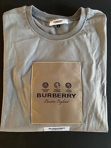 Burberry muška majica kratkih rukava, veličina L. - Boja: svetlosiva