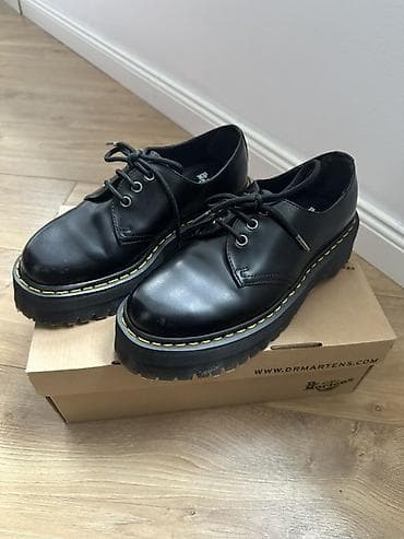 Dr. Martens – crne kožne cipele sa platformom na lalafo.rs Dr. Martens – crne kožne cipele sa platformom