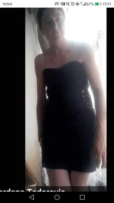 H&M L (EU 40), color - Black, Cocktail, Without sleeves