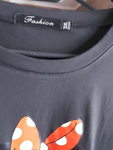 helanke sa slicem: Crna majica sa printom Minnie Mouse - Brend/etiketa: Fashion - — 2