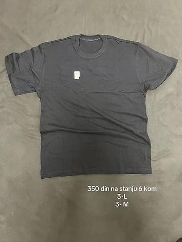 asos majice: Crna pamučna majica kratkih rukava, okrugli izrez. Jednostavan — 1