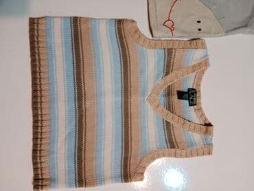 Kupaći kostimi: Prsluci za bebe Place prugice i turski sivi Veličina 86cm 18 meseci — 3