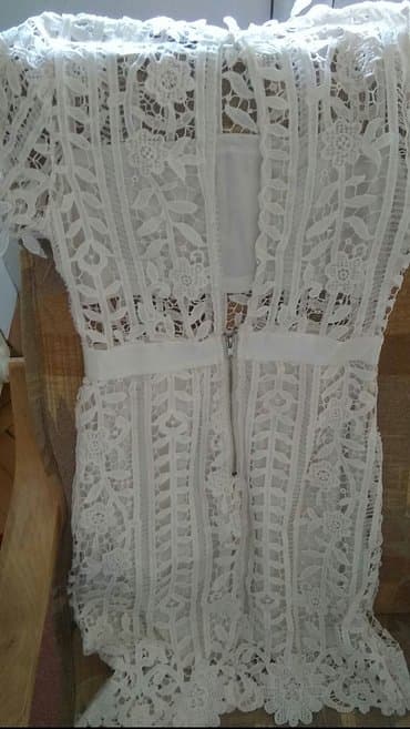haljine secene ispod grudi: M (EU 38), color - White, Short sleeves — 3