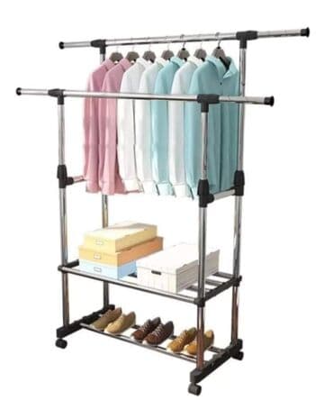 stalak za obuću lidl: Stalak za odecu dupli stender Sklopivi i veoma praktican za garderobu — 3