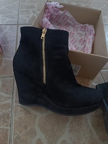 tamaris ankle boots: Ženske antilop gležnjače na punu petu - Boja: crna -Veličina: 40 — 7
