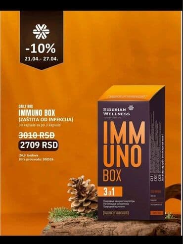 set za puder nokte: Imuno Box, dodatak ishrani brenda Siberian Wellness, sadrži 30 — 2