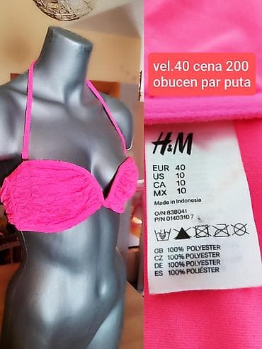 H&M gornji deo kupaćeg kostima – roze, teksturirani materijal. - na lalafo.rs H&M gornji deo kupaćeg kostima – roze, teksturirani materijal. -
