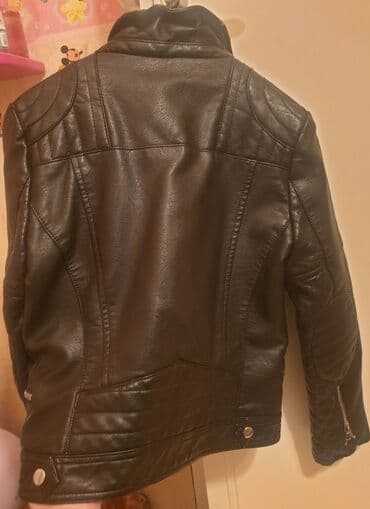 vuneni prsluci sa zlatibora: ZARA kozna jakna bajkerka 11-12 godina 152 cm, girls biker jacket — 5