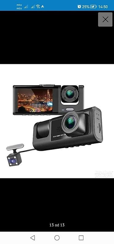  Cena 3.850 dinara3-kanalni DVR za automobile HD 1080P sa 3 sočiva