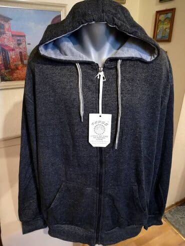velicine pantalona: Novi muski duks sa kapuljacom Vopse u velikom broju Teget 5XL 6XL — 1