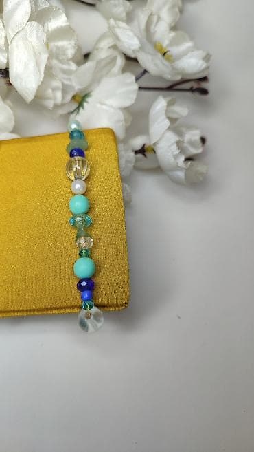 satovi kraljevo: Narukvica od raznobojnih perli – ručni rad - Dizajn: asimetričan niz — 5