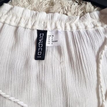 svecane haljine bele: H&M, Single-colored, color - White — 2