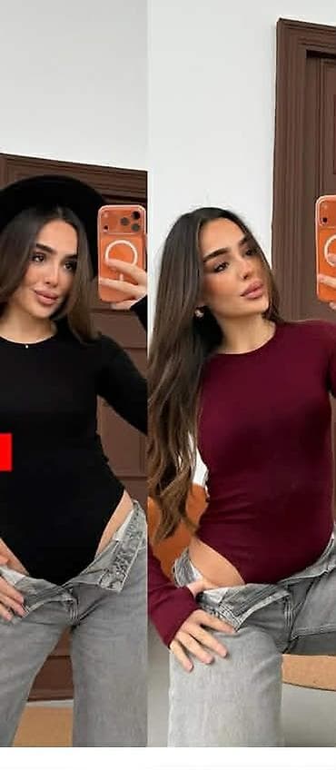 Kupaći kostimi: Ženski bodi sa dugim rukavima – basic model Gs - Kroj: pripijen, sa — 2