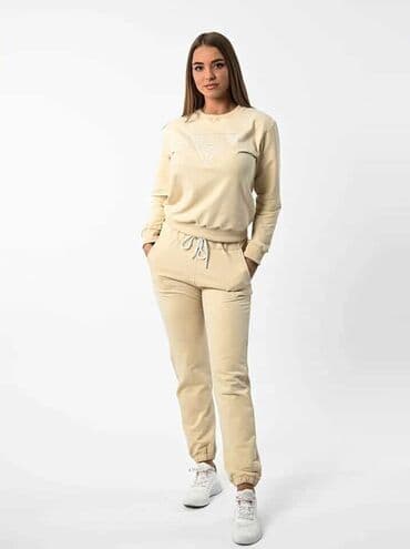 tech fleece zuti: Ženska dukserica žute boje sa dugim rukavima i okruglim izrezom — 20