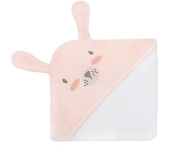 KikkaBoo Peškir sa kapuljačom 90x90 cm – Rabbits in Love - Nežan