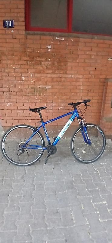 bicikli 20 inca: Gradski/treking bicikl Berlin – plavo-beli - Lagani aluminijumski ram — 7