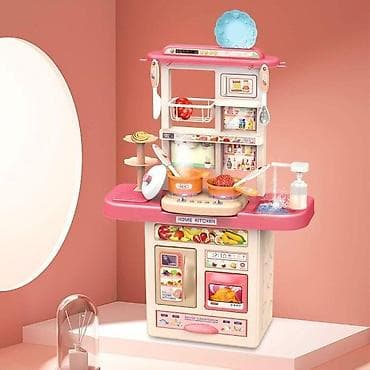 Kids' Kitchens: Dečija kuhinja sa zvukom, LED svetlom, sudoperom i 10 dodataka – — 5