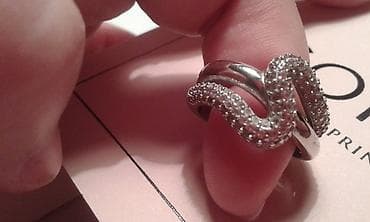 SREBRNI 925 CIRKON PRSTEN originalni srebrni prsten sa