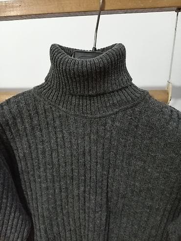 mona torba nova: SUPER POVOLJNO! NOVA ženska rebrasta rolka tamno sive boje, vel. M-L — 1