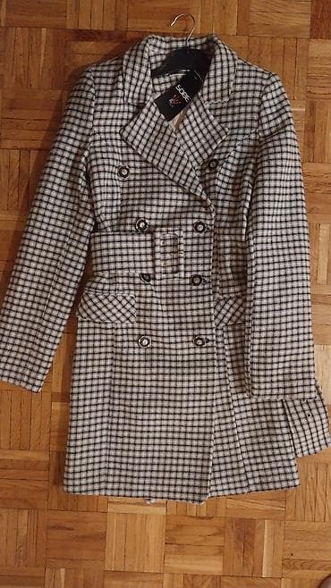 ugg 36,5: SOBE Ženski kaputic S – pepito dezen, dvoredni kroj, tanji model. - — 1