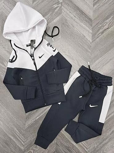 karirane trenerke: Dečiji komplet trenerke – dukserica sa kapuljačom i donji deo - — 2