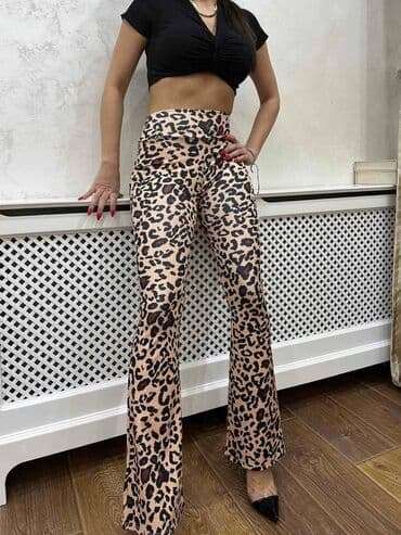 zvoncare pantalone prodaja: S (EU 36), M, XL, Visok struk, Zvoncare — 2