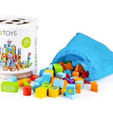 lap top za decu igracka: EDUKATIVNE DRVENE KOCKE CITY – 100 komada Šifra proizvoda: SR1 Brend — 1