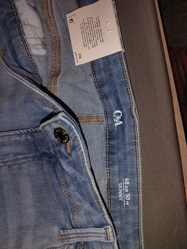 crop top c a: Teksas, Visok struk, Skinny — 3