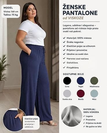 stradivarius teksas kosulje: Viskozne pantalone
2 kom. 2700 vmr — 2
