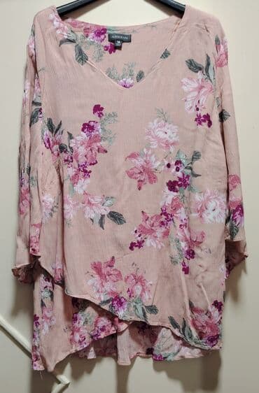 duks sa maskom: L (EU 40), Floral, color - Pink — 1