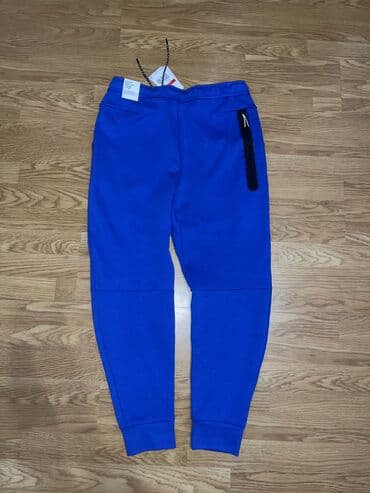 Sweatpants, L, Nike, color - Blue, Cotton — 4