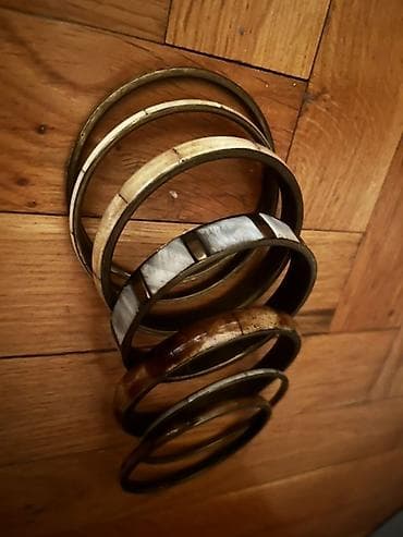 dodaci za naocare: Set vintage narukvica – miks metala i imitacije roga/sedefa - Paket — 2