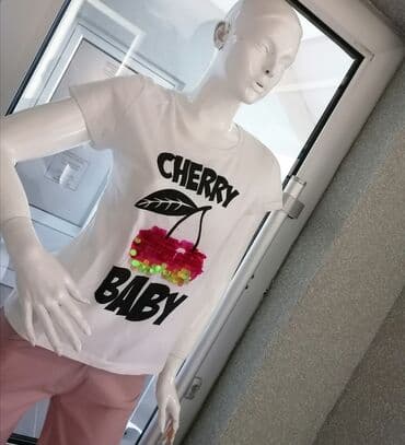 crop top c a: S (EU 36), Cotton, color - White — 2