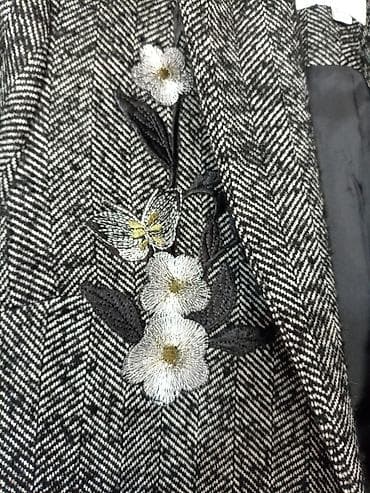 converse jakne: SUPER POVOLJNO! Nov elegantan kaput KOTON vel 36 (S), od štofa crno — 7