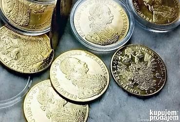 bokserske rukavice i dzak za decu: Zlatnici Franc Jozef – austrijski dukati (restrike) - Motiv: portret — 3