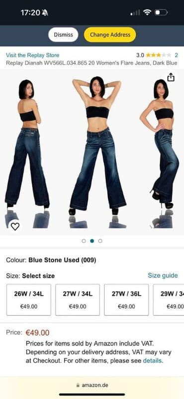 lidl ski pantalone 2022: REPLAY široke moderne pantalone, naznačene veličine 29 — 7