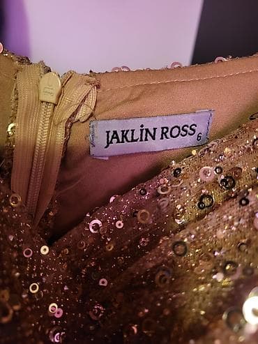 Kupaći kostimi: Elegantna duga večernja haljina – Jaklin Ross, veličina 6 - Model — 4