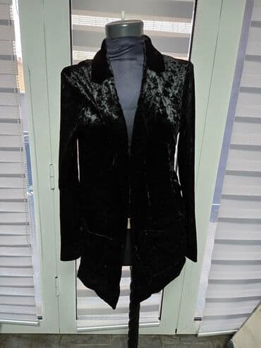 sako sa izrezanim rukavima: H&M, XS, Pliš, Jednobojni — 1